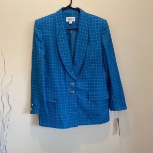 🌺JOHN  MEYER plaid  blazer SIZE 14 casual can be worn with denim,